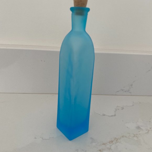 Apothecary Bottles, Set Of Six, Various Sizes, Blue And Green, With Corks - Picture 6 of 16